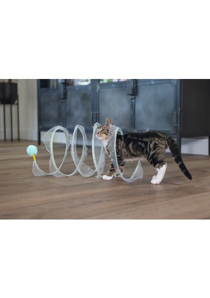 Beeztees Yavru Kedi Tüneli, Spiral Şeklinde, 60X25X25CM modelleri