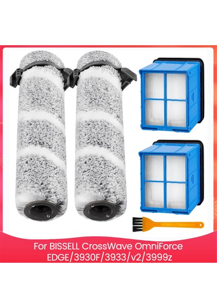 Bıssell Crosswave Omniforce Edge, 3930F/3933/V2/3999Z Islak ve Kuru Elektrikli Süpürge Için Fırça Rulosu ve Filtre Parçaları (Yurt Dışından)