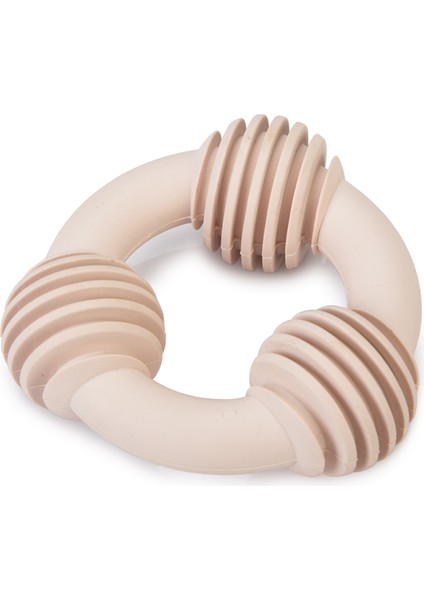 Beeztees Yavru Köpek Diş Oyuncağı, Içi Dolu Halka, Kauçuk, Pembe, 8cm