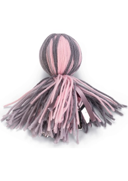 Beeztees Kedi Oyuncağı, Ahtapot, Yün ve Kurdela, Pembe ve Gri, 15X5X5CM