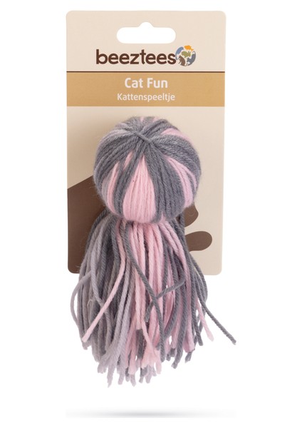 Beeztees Kedi Oyuncağı, Ahtapot, Yün ve Kurdela, Pembe ve Gri, 15X5X5CM fiyatları
