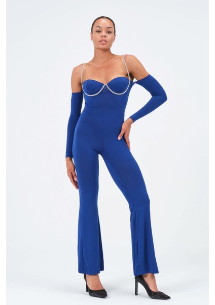 Taş Askılı Tulum Elbise