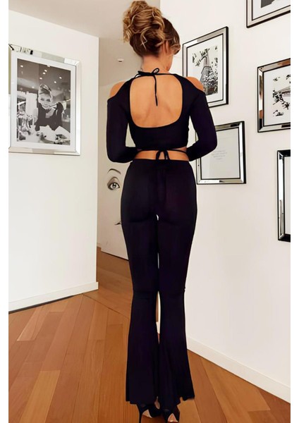 Bağcık Detaylı Büstiyer Pantolon Takım modelleri