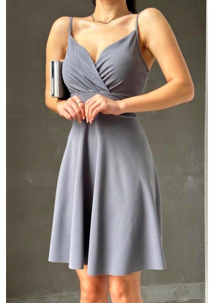 Ince Askılı Ithal Krep Elbise fiyatları