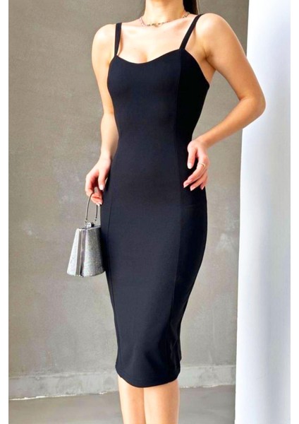 Askılı Kalem Elbise