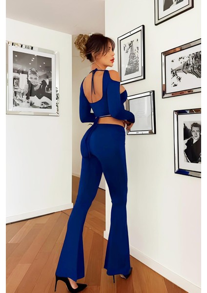 Bağcık Detaylı Büstiyer Pantolon Takım modelleri