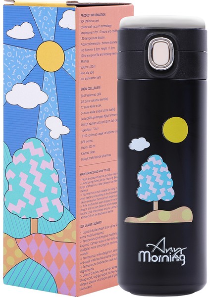 SK22017 Termos - 420 ml Paslanmaz Çelik, Sızdırmaz ve Vakumlu fırsatları