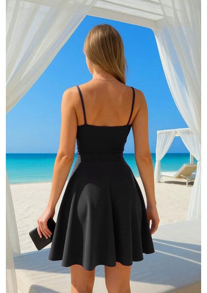 Ince Askılı Ithal Krep Elbise fiyatları