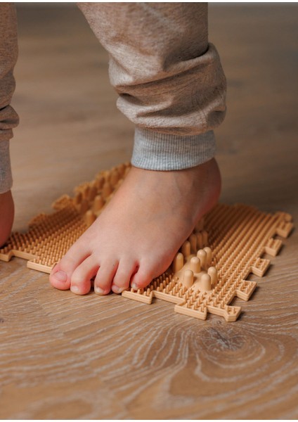 2 Modüllü Dalga Ortopedik Halı Çocuk Duyu Matları Puzzle Çocuk Masaj Halıları OH021