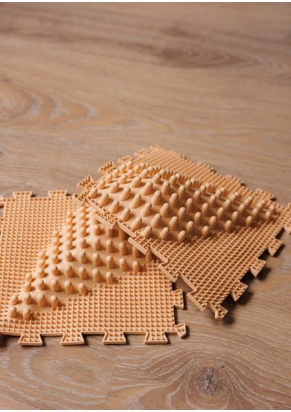 2 Modüllü Dalga Ortopedik Halı Çocuk Duyu Matları Puzzle Çocuk Masaj Halıları OH021