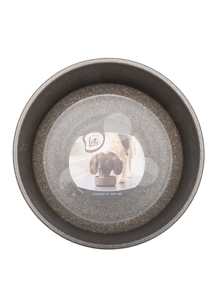 Beeztees Dbl Köpek Mama Su Kabı, Bambu, Antrasit, 17CM, 800ML