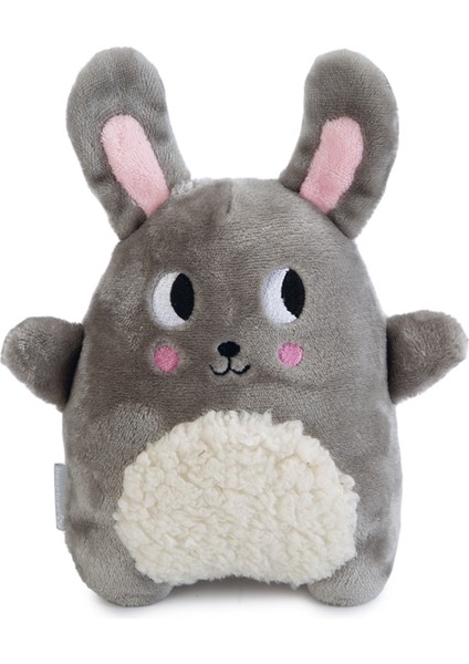 Beeztees Yavru Köpek Oyuncağı, Kalp Atışlı, Tavşan, Peluş, Gri, 25X20X7,5CM