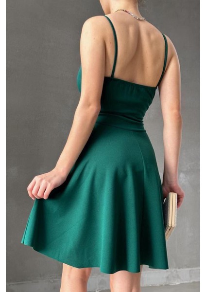 Ince Askılı Ithal Krep Elbise fiyatları