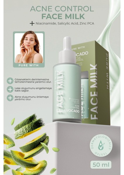 Avokado Face Milk Derinlemesine Nemlendirici ve Besleyici Yüz Sütü
