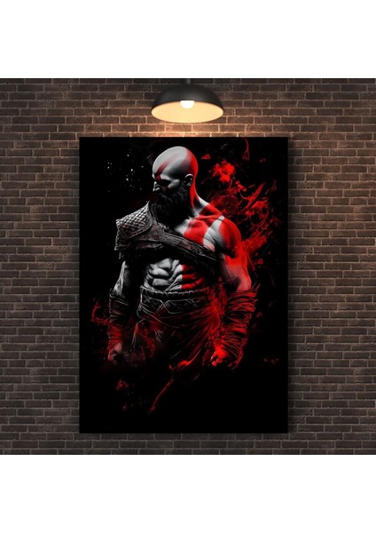God Of War Kratos Kanvas Tablo