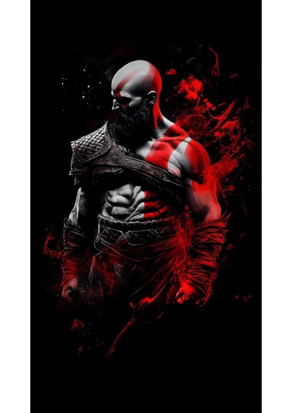 God Of War Kratos Kanvas Tablo