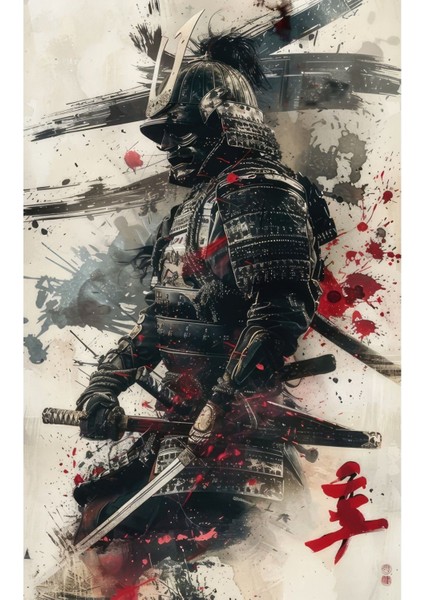 Samurai Kanvas Tablo
