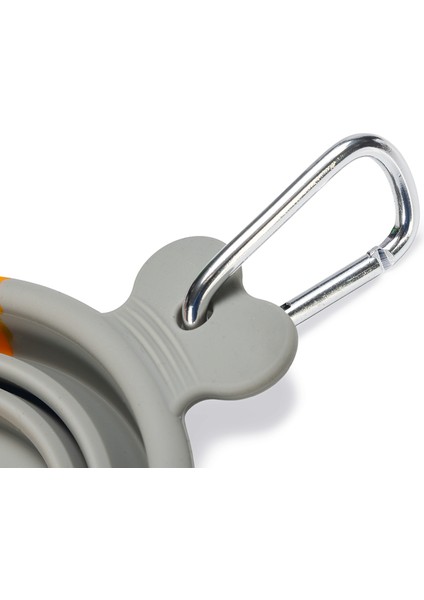 Beeztees Köpek Mama ve Su Kabı, Teleskopik, Turuncu, Silikon, 15,5cm, 750ML indirimleri