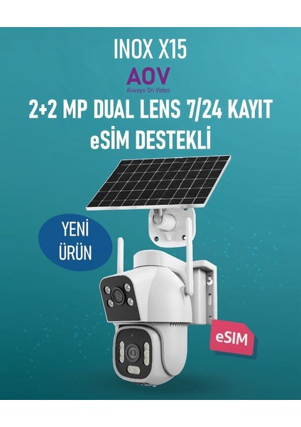 X15 Dual Lens Aov 4g Ptz Kamera