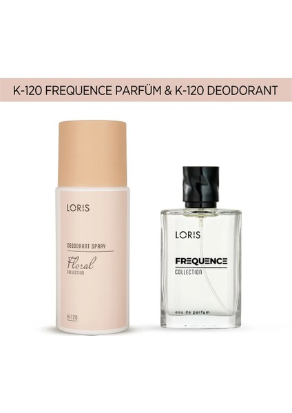 K-120 Frequence Kadın Parfüm 50 ml & K-120 Kadın Deodorant 150 ml modelleri