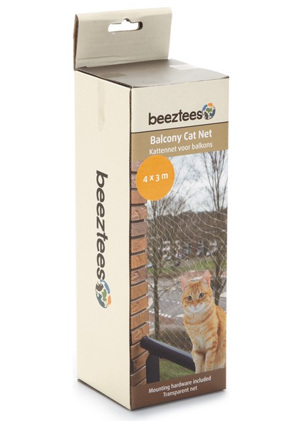 Beeztees Kedi Pencere Veya Balkon Koruma Filesi, Şeffaf, 4X3M fırsatları