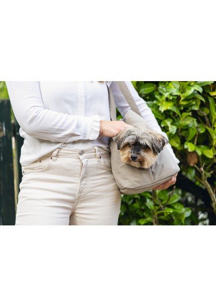 Beeztees Dbl Köpek Taşıma Çantası, Yıkanabilir, 6,5kg'ye Kadar, Bej, 40X20X28CM modelleri