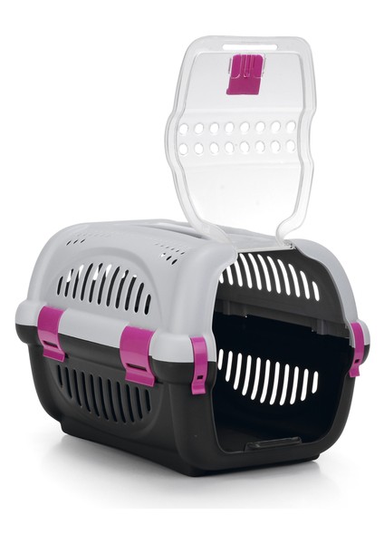 Beeztees Köpek Veya Kedi Taşıma Kabı, Gri/pembe, 51X34,5X33CM indirimleri