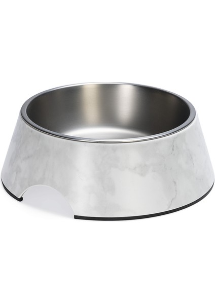 Beeztees Dbl Köpek Mama Su Kabı, Mat Paslanmaz Çelik, Beyaz Mermer Görünümlü, 22CM, 700ML modelleri