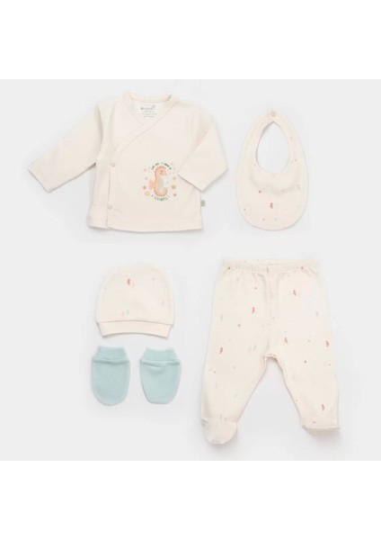 Save The Seahorse 5'li Hastane Çıkış Seti Bej-Mint