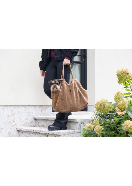 Beeztees Dbl Köpek Taşıma Çantası, Yıkanabilir, 6,5kg'ye Kadar, Sütlü Kahve, 43X15X35CM fiyatları