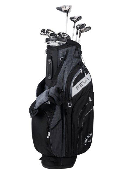 Reva Grafit Sağ El Stantlı Siyah Kadın Golf Seti