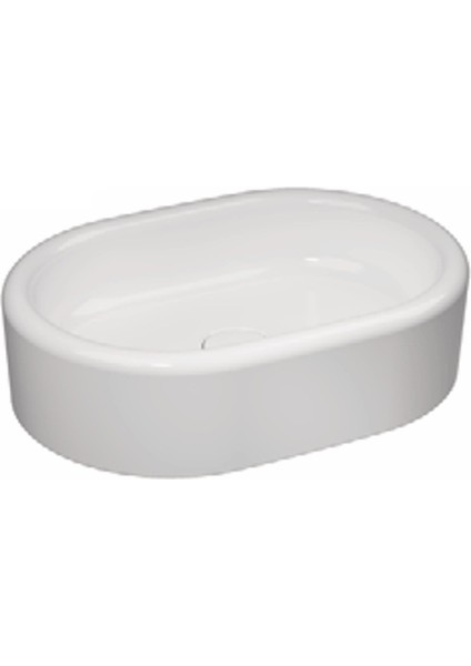 Italy Curvo Tezgah Üstü Çanak Lavabo 600X420XH160 cm Parlak Beyaz fiyatları