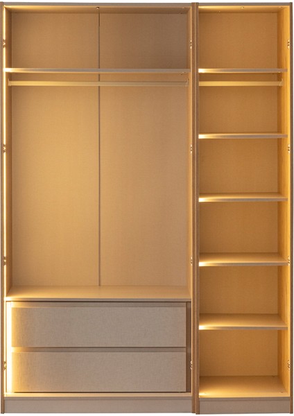 Marvin 3 Kapılı Gardrop - Çekmeceli modelleri