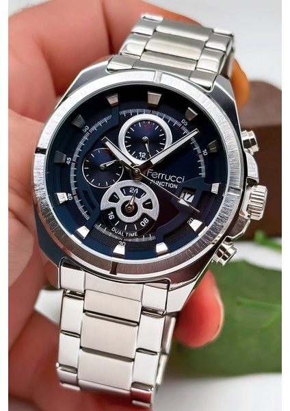 Function Erkek Kol Saati Çelik Kasa & Çelik Kordon Gümüş-Mavi ZMFER185 fiyatları