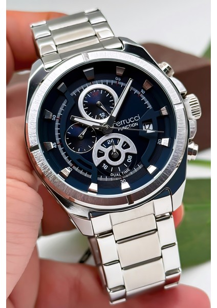 Function Erkek Kol Saati Çelik Kasa & Çelik Kordon Gümüş-Mavi ZMFER185 fırsatları