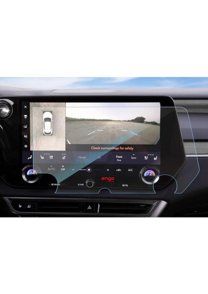 Lexus Rz 14 Inç Ekran Koruyucu Multimedya Nano Parlak Şeffaf