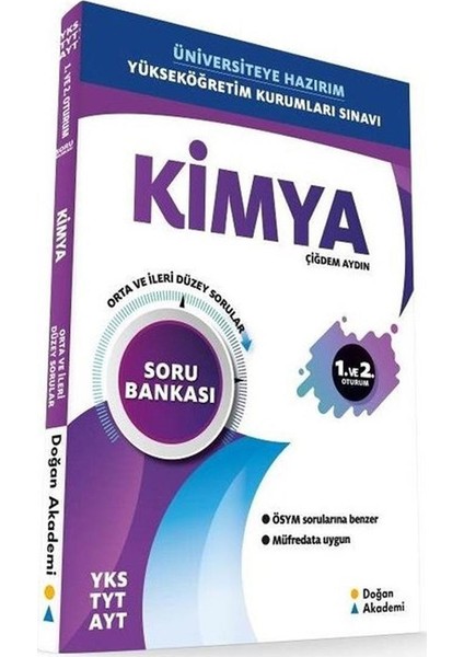 Yayınları TYT AYT Kimya Soru Bankası Orta İleri Düzey