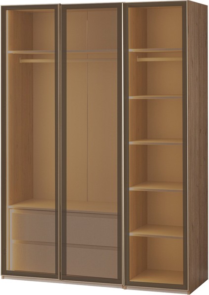 Marvin 3 Kapılı Gardrop - Reflekte