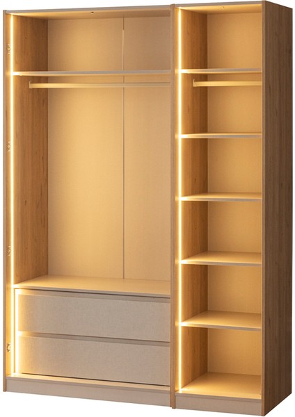 Marvin 3 Kapılı Gardrop - Reflekte modelleri