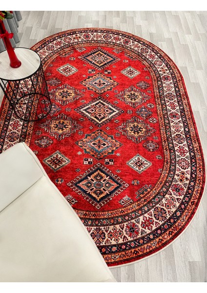 Kilim Motifli Klasik Kaymaz Taban Halı