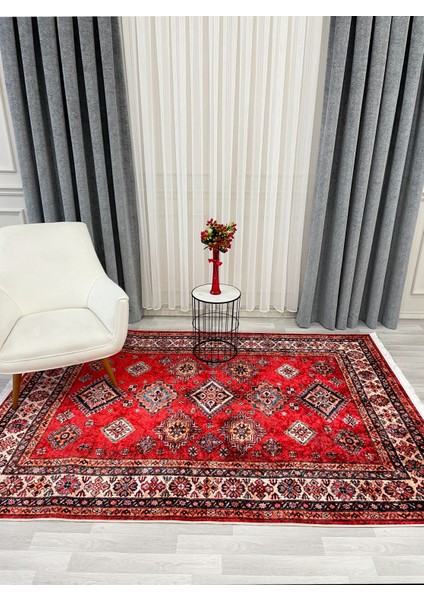 Kilim Motifli Saçaklı Klasik Kaymaz Taban Halı fiyatları