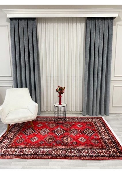 Kilim Motifli Saçaklı Klasik Kaymaz Taban Halı indirimleri