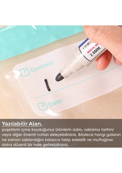 11 Parça Vakumlu Gıda Saklama Torbası Seti - Vakum Pompalı Kilitli Hava Almaz Vakumlu Poşet fırsatları
