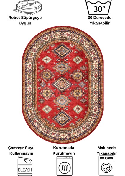 Kilim Motifli Klasik Kaymaz Taban Halı