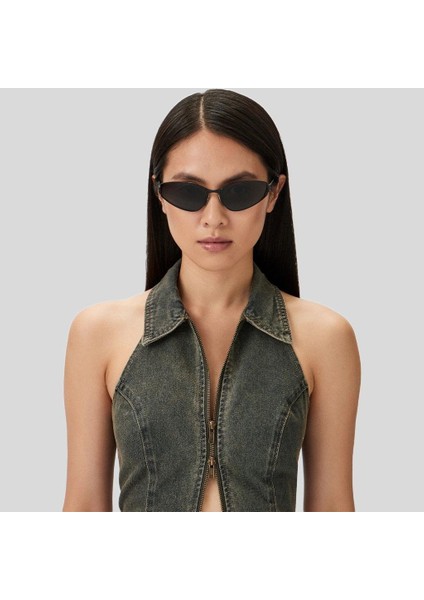 BB0335S 001 Siyah Cat Eye Kadın Güneş Gözlüğü 65-16