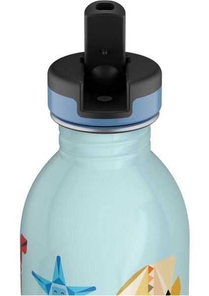 Kids Bottle Sea Friends Pipetli Paslanmaz Çelik Çocuk Su Matarası 250 ml modelleri