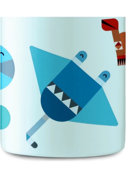 Kids Bottle Sea Friends Pipetli Paslanmaz Çelik Çocuk Su Matarası 250 ml indirimleri