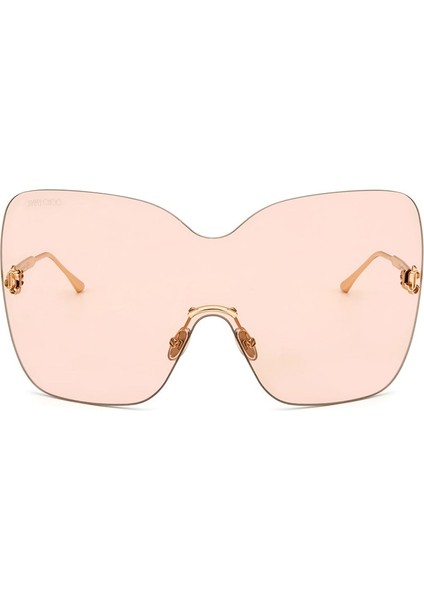 Zelma/S DDBK1 Kadın Altın Çerçevesiz Geometrik Pudra Aynalı Güneş Gözlüğü fiyatları