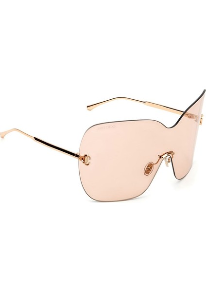 Zelma/S DDBK1 Kadın Altın Çerçevesiz Geometrik Pudra Aynalı Güneş Gözlüğü modelleri