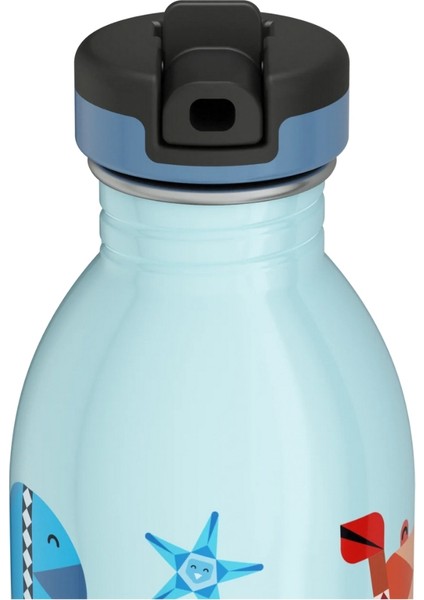 Kids Bottle Sea Friends Pipetli Paslanmaz Çelik Çocuk Su Matarası 500 ml fiyatları